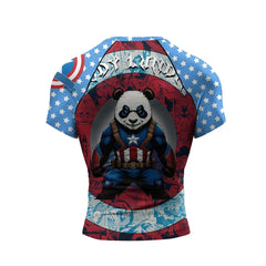 Panda Compression 'Captain Panda' Short Sleeve Rashguard 2 Piece Set