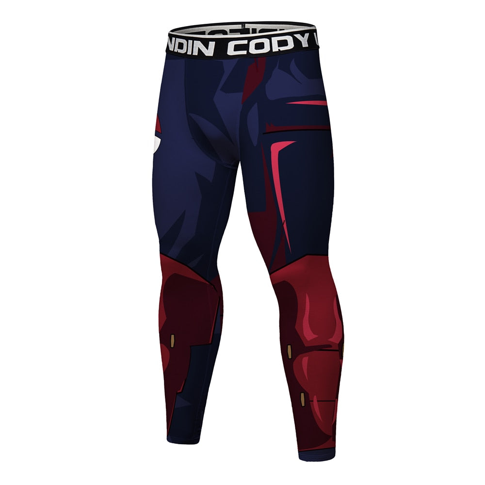 Naruto Madara Elite BJJ Rash Guard Short Sleeve Compression Rash Guard Set