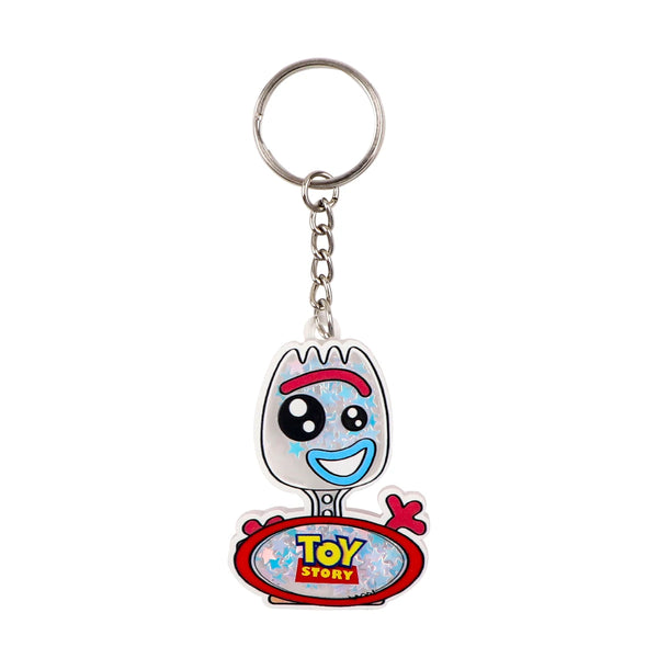 Toy Story Forky Glitter Star Acrylic Keyring Keychain