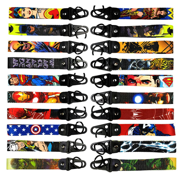 Deadpool Wrist Lanyard Keychain with Keyring Clip