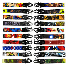 Deadpool Wrist Lanyard Keychain with Keyring Clip