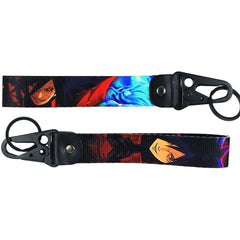 Naruto 'Sasuke Uchiha' Wrist Lanyard Keyring Clip Keychain