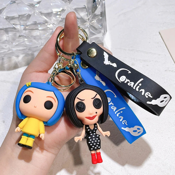 Coraline ‘Beldam' Silicone Keyring Keychain
