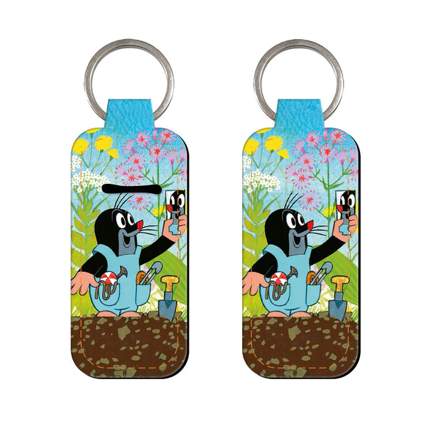 The Little Mole Mirroring Lipstick Holder Keychain