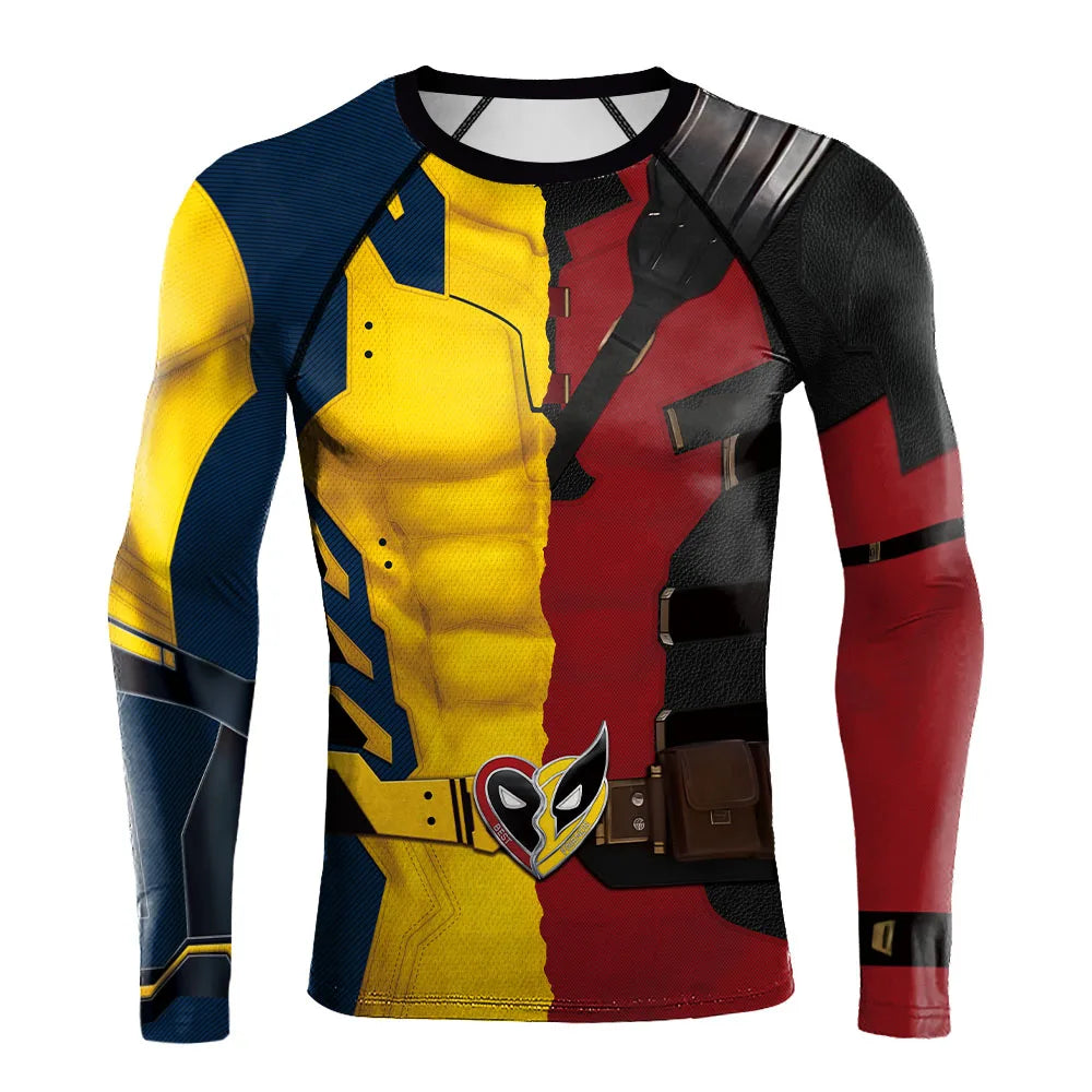 Deadpool x Wolverine Long Sleeve Compression Rashguard