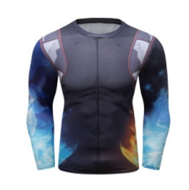 My Hero Academia Todokori Ice BJJ Rash Guard Elite Long Sleeve Rashguard