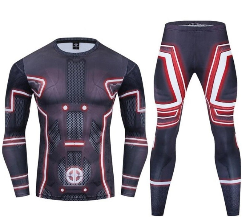 Tron Legacy Compression 'Clu | Finish the Game' Premium Long Sleeve Rashguard Set
