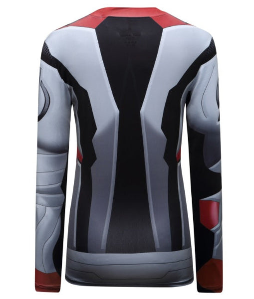 Women's Avengers End Game 'Quantum Realm Suit' Elite Long Sleeve Compression Rashguard