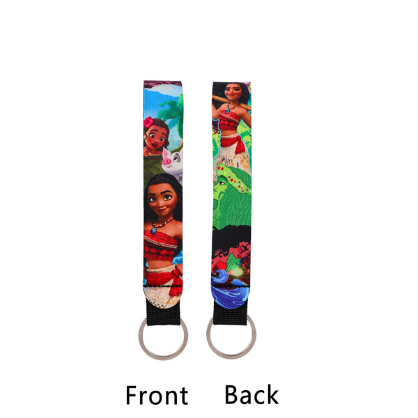 Moana Wrist Lanyard Keyring Clip Keychain