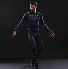 Black Panther 'Civil War' Compression Rashguard Set