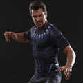 Black Panther 'Civil War' Compression Short Sleeve Rashguard-RashGuardStore