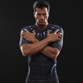Black Panther 'Infinity War' Compression Short Sleeve Rashguard-RashGuardStore