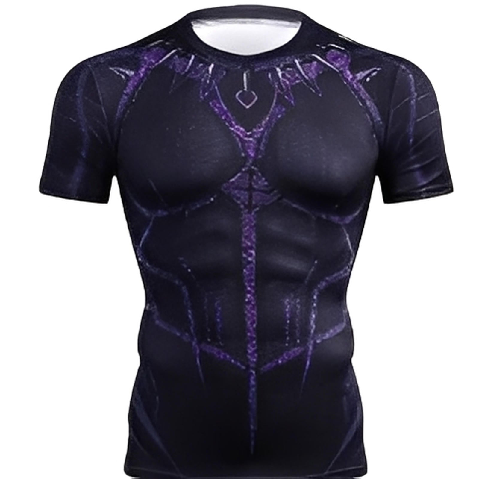 Black Panther 'King T'Challa' Compression Short Sleeve Rashguard