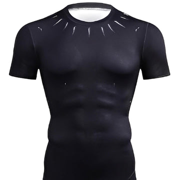 Black Panther 'King T'Challa' Infinity War Compression Short Sleeve Rashguard