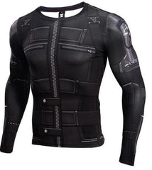 Black Widow Infinity War Women's Compression Long Sleeve Rashguard-RashGuardStore