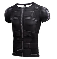 Black Widow Infinity War Women's Compression Short Sleeve Rashguard-RashGuardStore