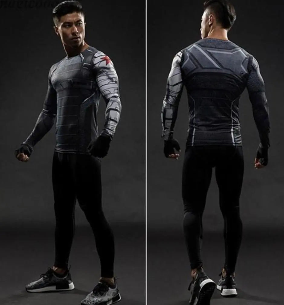 Buck "Winter Soldier" Compression Long Sleeve Rashguard-RashGuardStore