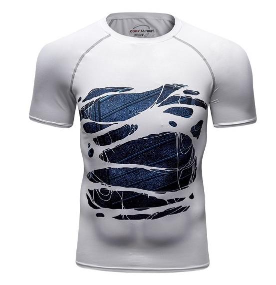 Buck Winter Soldier "Hero Revealed" Infinity War Compression Short Sleeve Rashguard-RashGuardStore