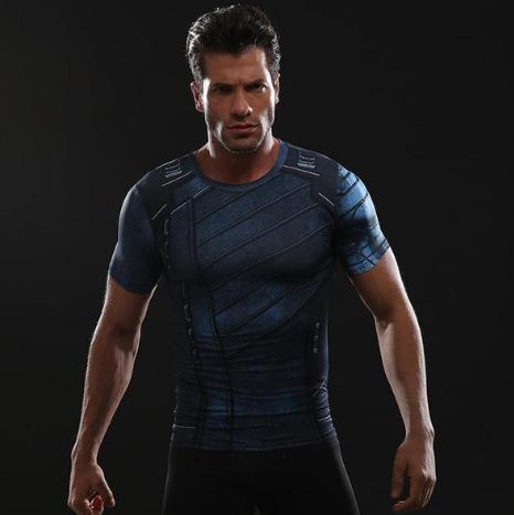Buck "Winter Soldier" Infinity War Compression Short Sleeve Rashguard-RashGuardStore