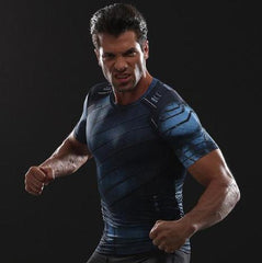 Buck "Winter Soldier" Infinity War Compression Short Sleeve Rashguard-RashGuardStore