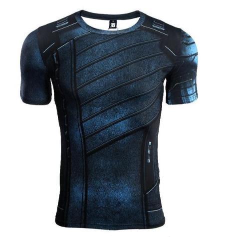 Buck "Winter Soldier" Infinity War Compression Short Sleeve Rashguard-RashGuardStore