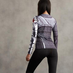 Buck "Winter Soldier" Women's Compression Long Sleeve Rashguard-RashGuardStore