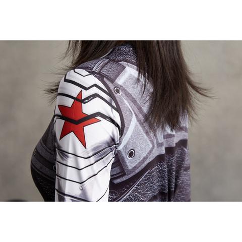 Buck "Winter Soldier" Women's Compression Long Sleeve Rashguard-RashGuardStore