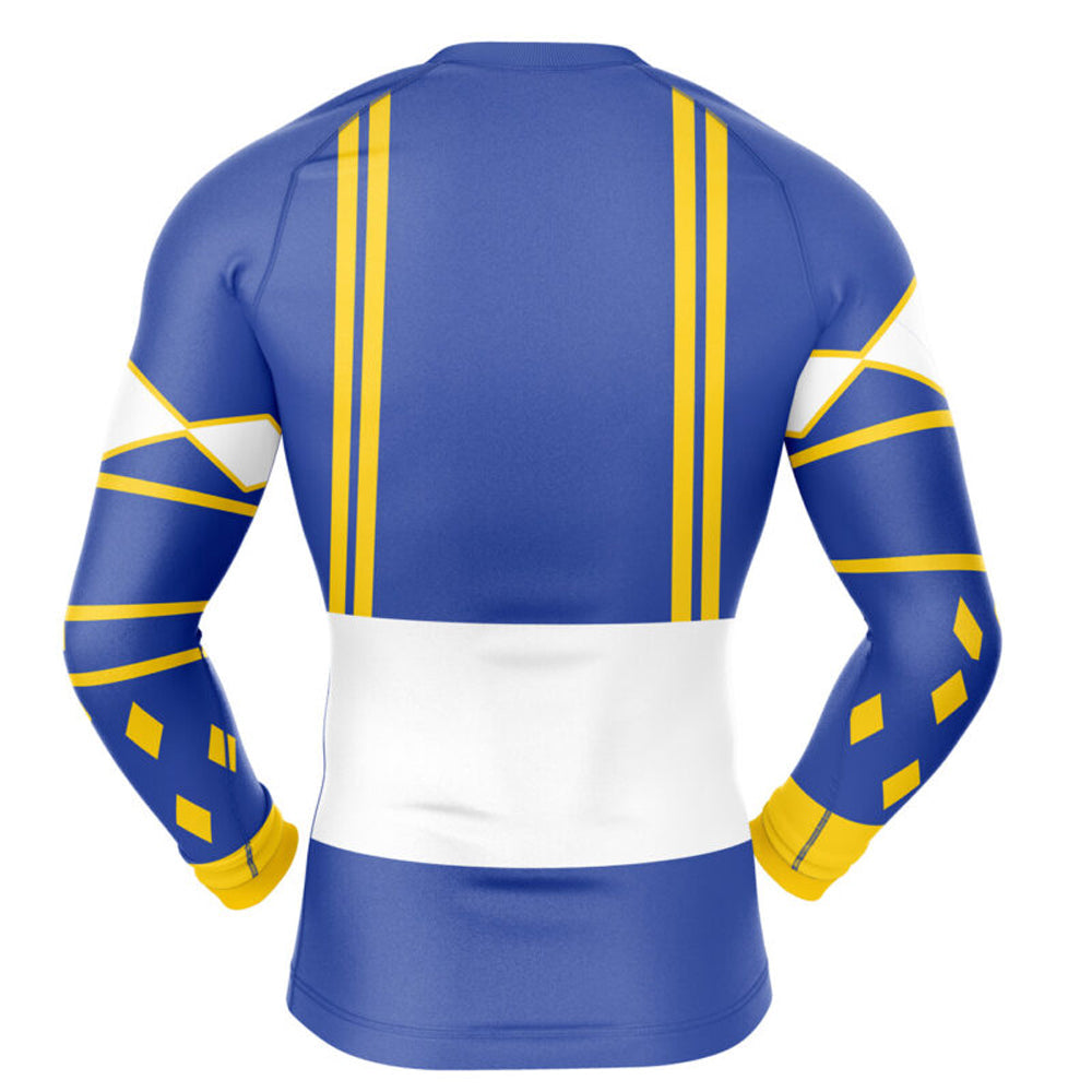 Power Rangers 'Blue Ranger | Wolf | Ninjetti' Long Sleeve Compression Rashguard