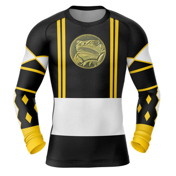 Power Rangers 'Black Ranger | Frog | Ninjetti' Long Sleeve Compression Rashguard