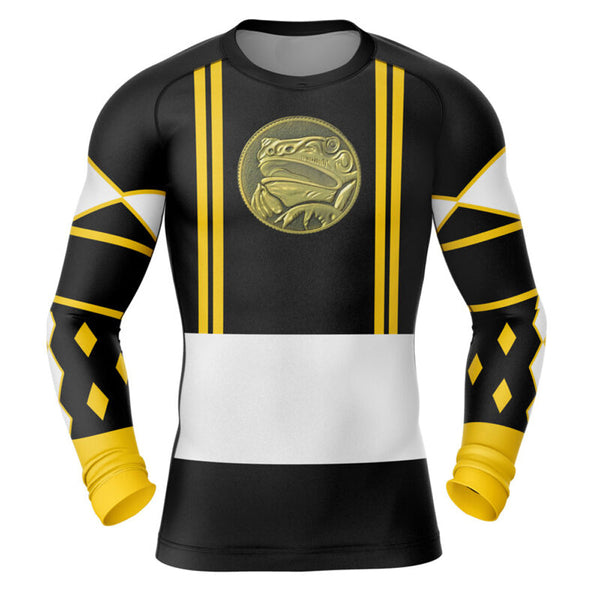 Power Rangers 'Black Ranger | Frog | Ninjetti' Long Sleeve Compression Rashguard