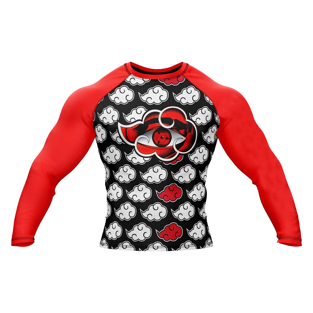 Naruto 'Akatsuki Cloud | Eye' Long Sleeve Compression Rashguard