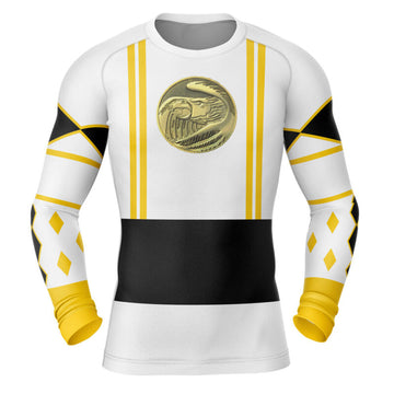 Power Rangers 'White Ranger | Falcon | Ninjetti' Long Sleeve Compression Rashguard
