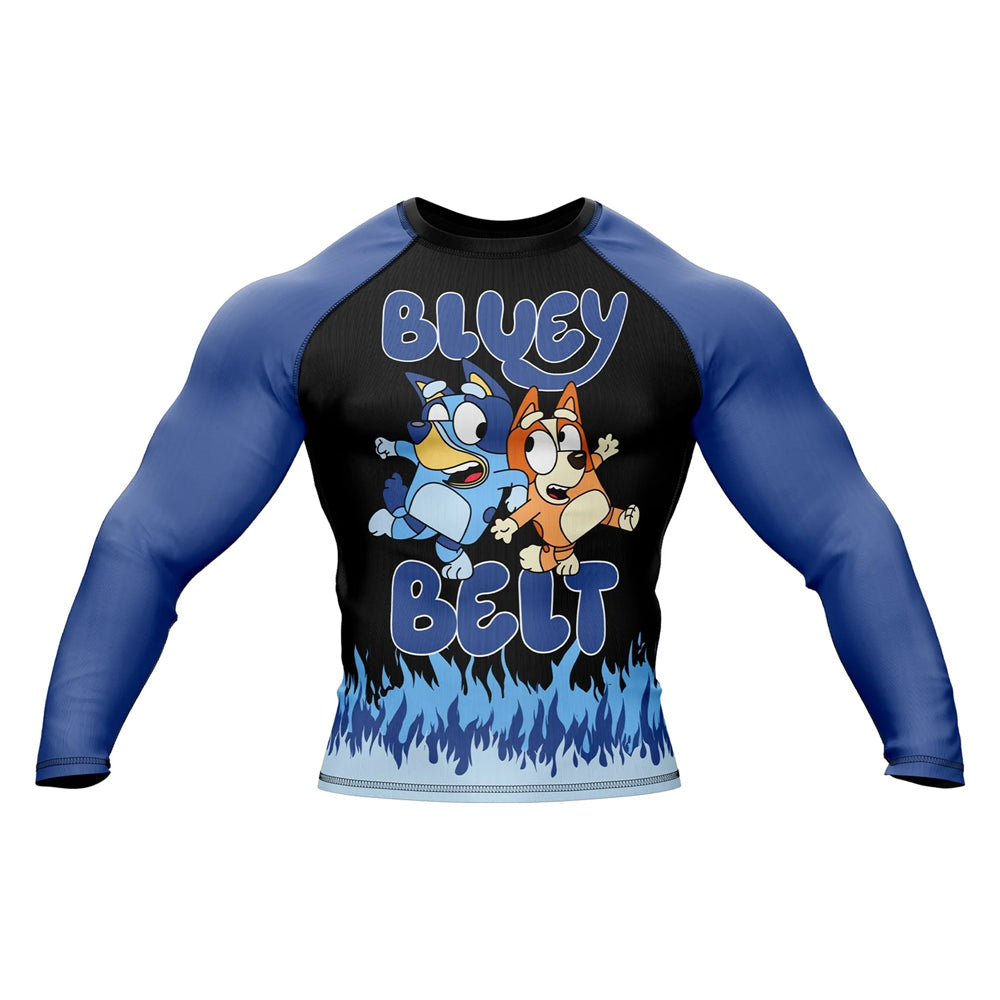 Kids Bluey 'Bluey Belt' Long Sleeve Compression Rashguard