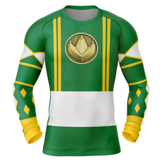 Kids Power Rangers 'Green Ranger | Dragon| Ninjetti' Long Sleeve Compression  Rashguard