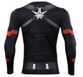 Captain America Steve Rogers 'Agent of Hydra' Premium Long Sleeve Compression Rash Guard-RashGuardStore