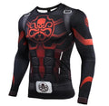 Captain America Steve Rogers 'Agent of Hydra' Premium Long Sleeve Compression Rash Guard-RashGuardStore