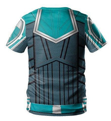 Captain Marvel Carol Danvers 'Star Force' Green Kree Dri-Fit Short Sleeve Shirt-RashGuardStore