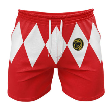 Kids Power Rangers 'Red Ranger' Gym Shorts