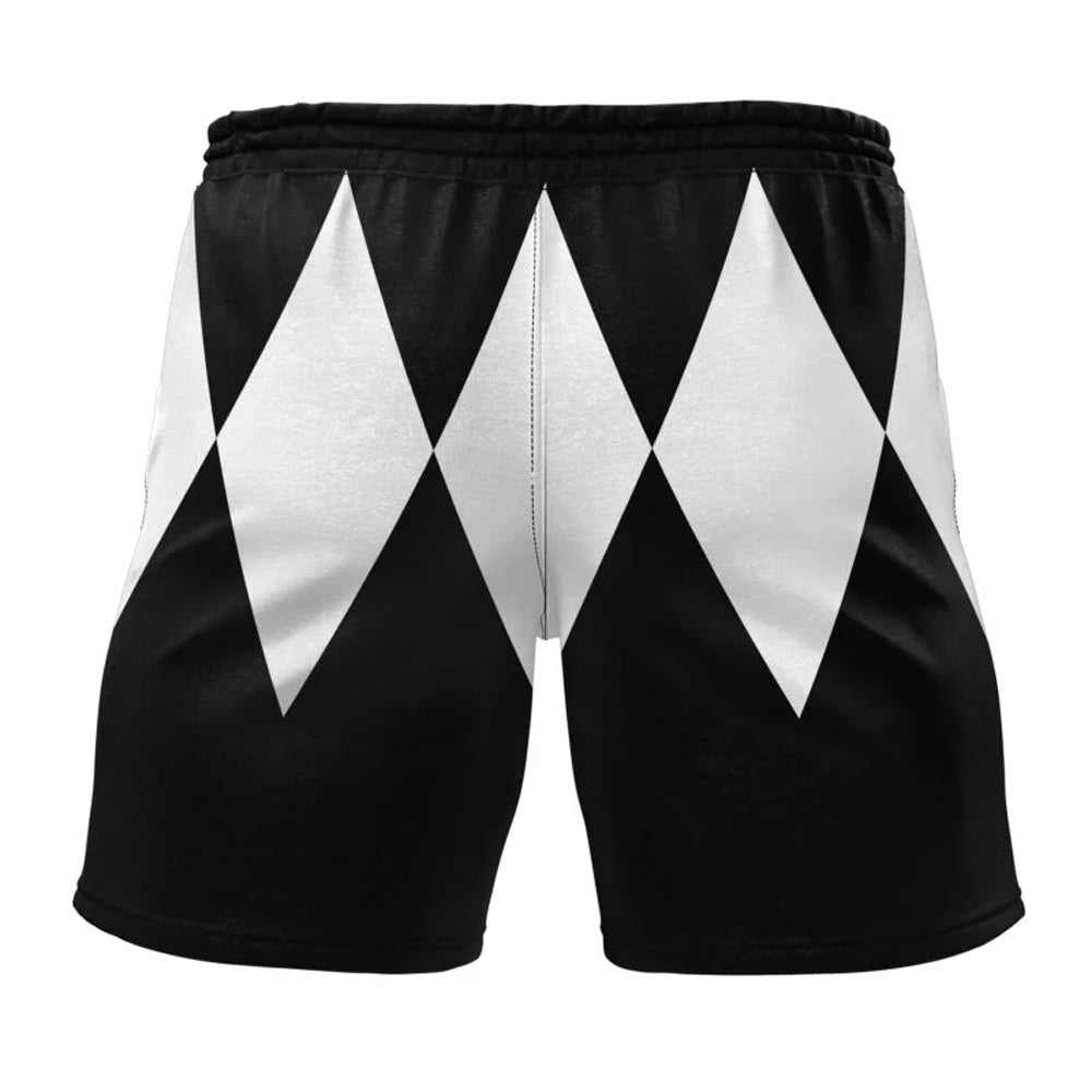 Power Rangers 'Black Ranger' Gym Shorts
