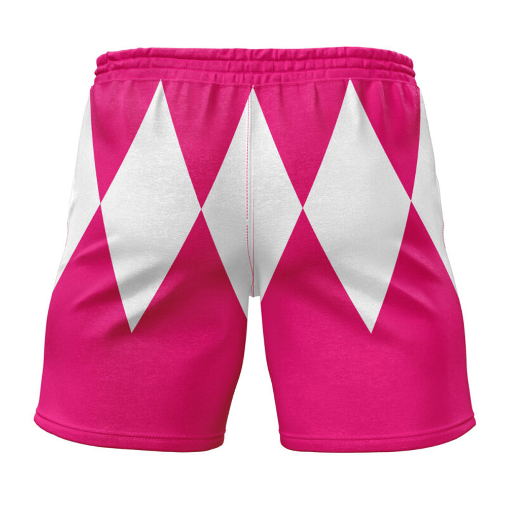 Kids Power Rangers 'Pink Ranger' Gym Shorts