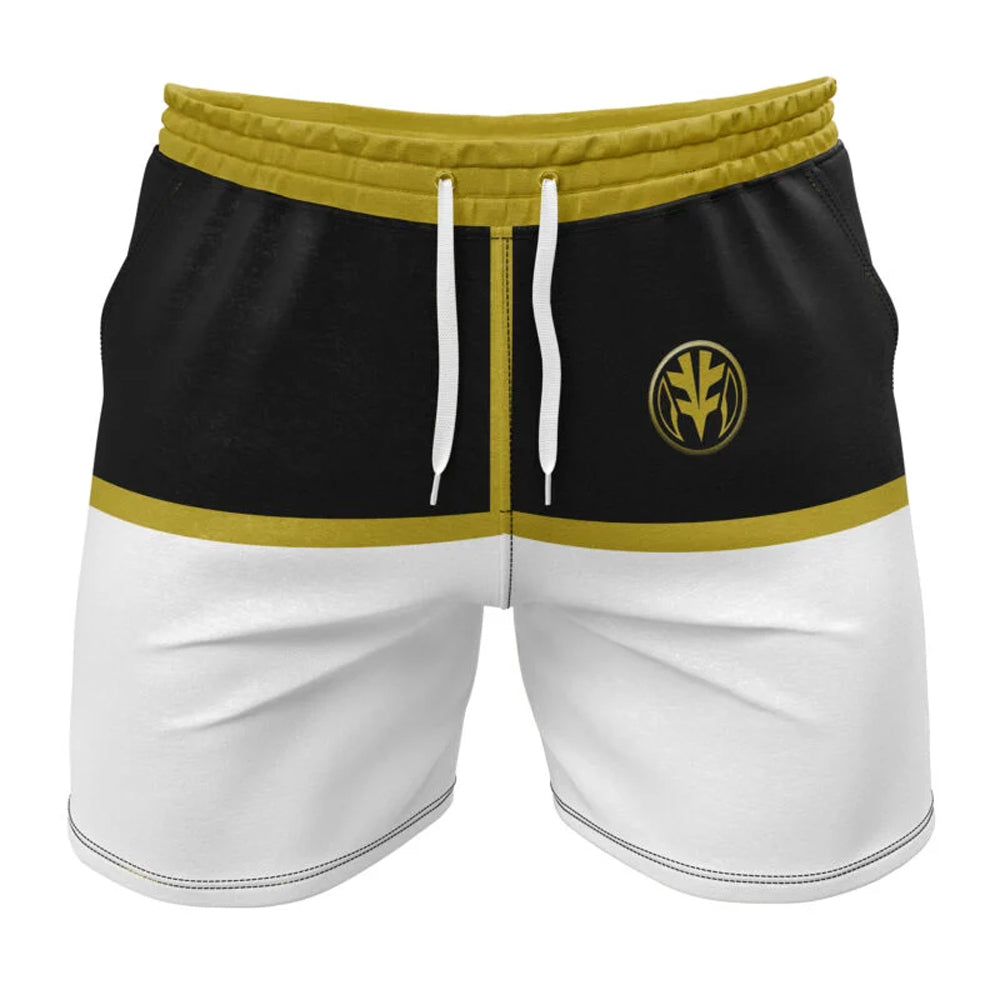 Kids Power Rangers 'White Ranger' Gym Shorts