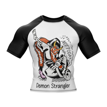 Jiu Jitsu 'Demon Strangler' Short Sleeve Compression Rashguard