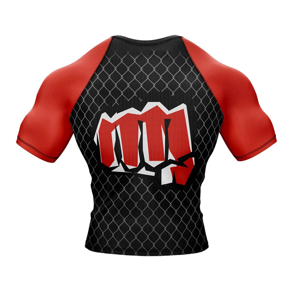 Jiu Jitsu 'Folding Art' Short Sleeve Compression Rashguard