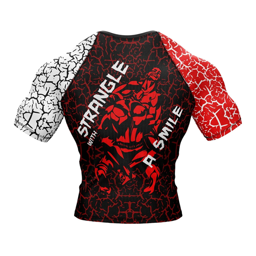 Stranger Things 'Strangle Things' Short Sleeve Compression Rashguard