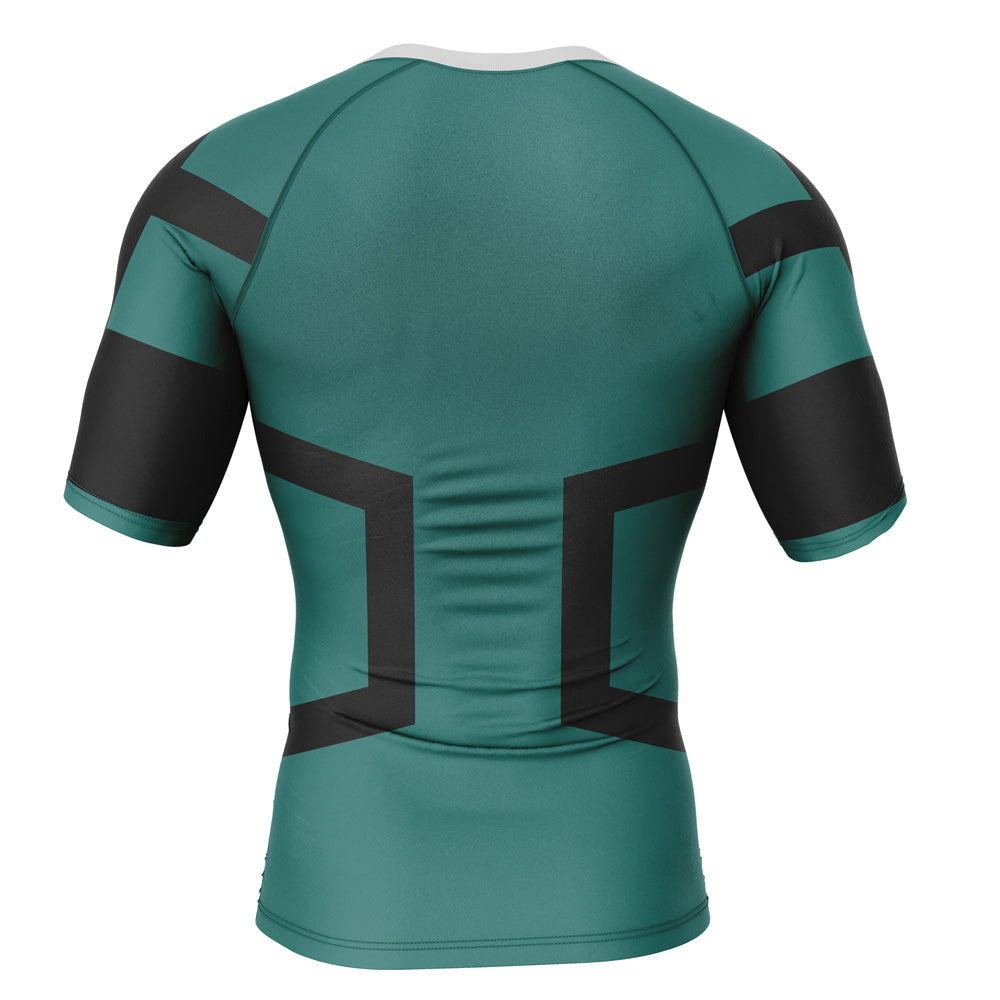 Deku My Hero Academia Short Sleeve Compression Rashguard