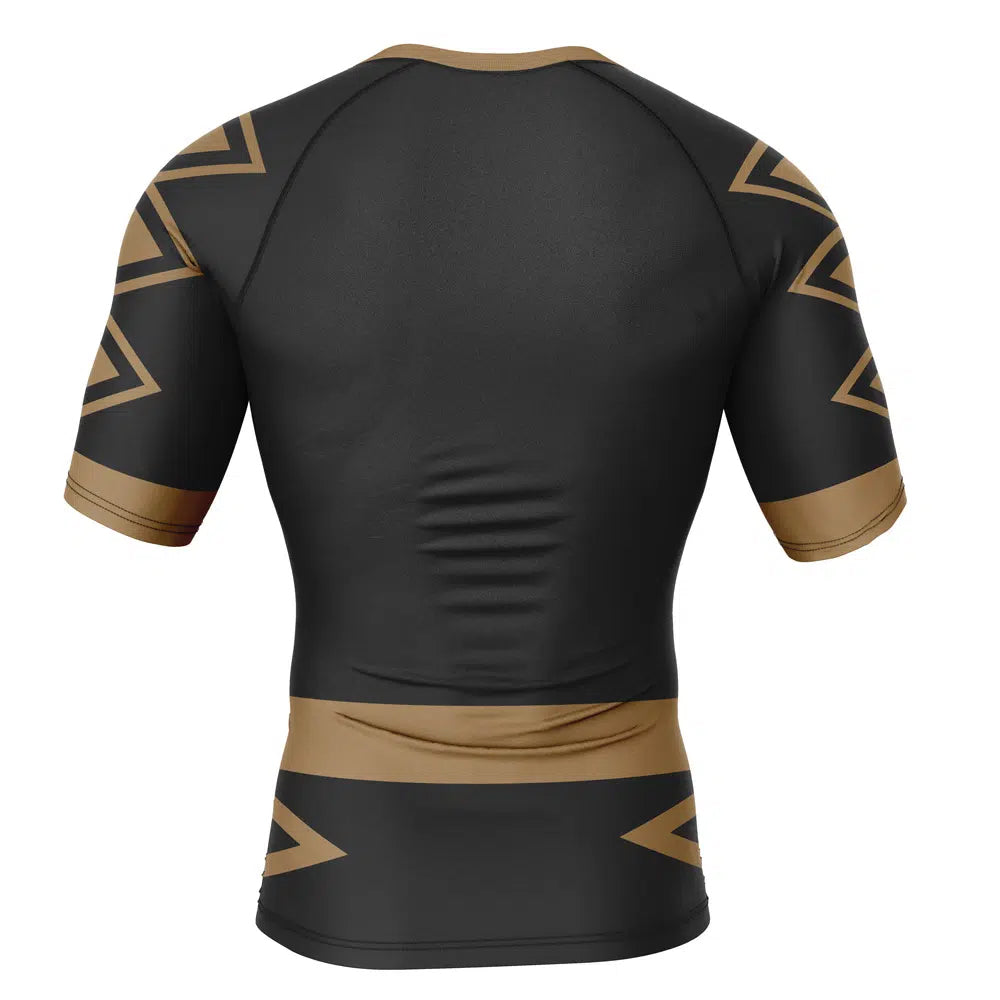 Power Rangers 'Black Dino Thunder Ranger' Short Sleeve Compression Rashguard
