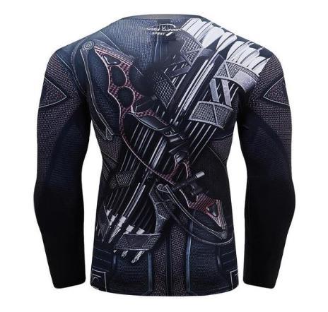 Green Arrow Compression Long Sleeve Rash Guard-RashGuardStore