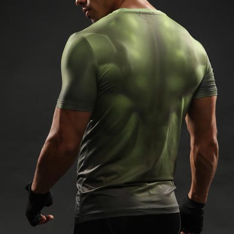 Incredible Hulk "Too Late" Short Sleeve Compression Rash Guard-RashGuardStore
