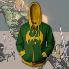 Iron Fist Zip Up Hoodie-RashGuardStore