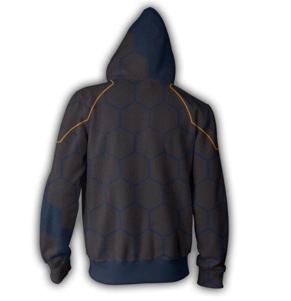 Iron Man 'Infinity War' Arc Reactor Zip Up Hoodie-RashGuardStore
